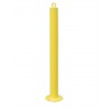 76 mm Diameter Fixed Bolt Down Yellow Bollard with Top Mounted Eyelet