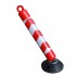 Plastic Bendy Bolt Down Bollard with Reflective Chevron Sticker (001-3430)