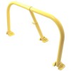 Yellow Fold Down Hoop Barrier with Integral Lock – Heavy Duty Car Park & Access Control Post