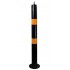 Black & Yellow 76 mm Diameter Bolt Down Steel Bollard (001-2930)