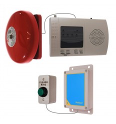 Please Ring Push Button for the Long Range (900 metre) Wireless Warehouse 'S' Bell System 