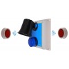 300 metre Wireless 'S' Range DA600+ Loud Panic Alarm with Under Desk or Wall Panic Button