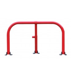 Red Folding Hoop Barrier & Integral Lock