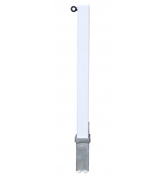 White 100P Removable Security Post & 1 x R/H Chain Eyelet