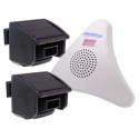 2 x PIR DA600-T Wireless Garden & Driveway Alarm