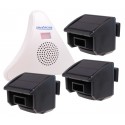 3 x PIR DA600-T Wireless Garden & Driveway Alarm