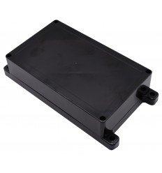 Weatherproof IP65 Black Plastic Enclosure with Lugs