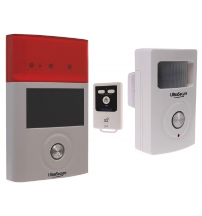 BT Wireless PIR & External Solar Siren Shed & Garage Alarm System