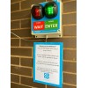 Green & Red Wireless Door Entry Lights for Shops & Retail