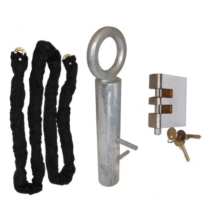 2 metre Long Steel Chain Kit with Spigot Ground Anchor