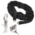 5 metre Chain with Heavy Duty Double Slotted Shackle Lock & Ground Anchor