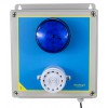 Wireless Alarm 'S' Type Siren Control Panel with Adjustable Siren & Blue Flashing LED