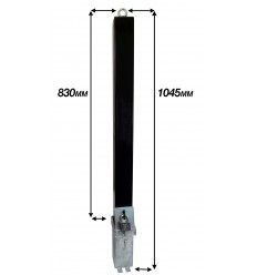 H/D Black 100P Removable Parking & Security Post