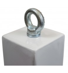 H/D White 100P Removable Parking & Security Post