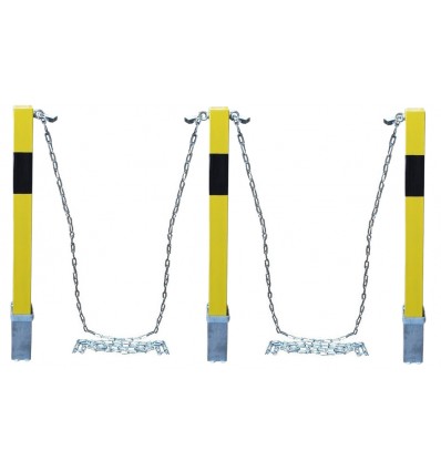 H/D Yellow 100P Removable Security Post Chain Kit