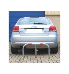 Galvanised Fold Down Hoop Barrier & Integral Lock (Red Band)