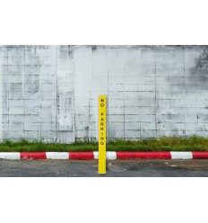 H/D Yellow 100P-K Removable Security Post & No Parking Logo (001-0282 K/D, 001-0272 K/A)