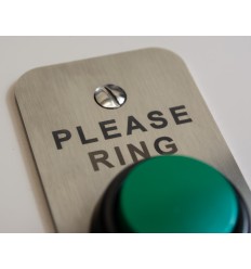 Heavy Duty 'Please Ring' Push Button, for use with our Long Range Wireless Bell Systems.