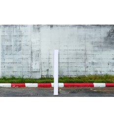 White 100P Removable Parking & Security Post