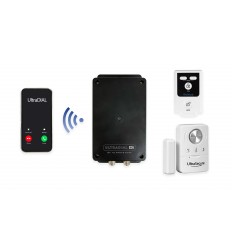 4G UltraDIAL Battery GSM Van Door Alarm with a Wireless Vibration Door Sensor