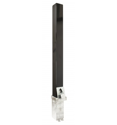 H/D Black 100P Removable Parking & Security Post