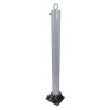 Grey 900 -76 Fold Down Parking Post with Integral Lock & Top Mounted Eyelet (001-4810 K/D, 001-4800 K/A).