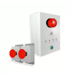 Wireless Alert System 1000ft - 2 Emergency Stop Buttons / Siren / Flash / LEDs / Stop Button (DA600+)