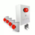 Wireless Alert System 300m - 2 Emergency Stop Buttons / Siren / Flash / LEDs / Stop Button (DA600+)