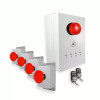 Wireless Alert System 1000ft - 4 Emergency Buttons, Siren, LED Flash, Stop Remotes (DA600+)