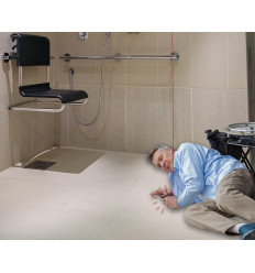 Long Range (900 metre) Wireless Disabled Toilet Alarm with Control Box & 1 Pull Cord (DA600+)