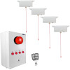 Long Range (2000 ft) Wireless Disabled Toilet Alarm with Control Box, Reset Remotes, & 4 Pull Cords (DA600+)