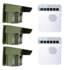 Protect 800 Driveway Alert System with 3 x PIR's & 2 x Receivers