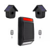 2000ft Solar Powered Wireless motion alert system with 2 bird box PIRs (DA600+)