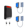 Wireless Gate Contact Alarm (900m) – Long Range Entry Notification System with 2 Gate Contacts & Solar Siren (DA600+)