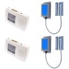 3000ft Long-Range Wireless Gate Contact Kit - dual Magnetic gate contacts, dual 4 Channel Indoor Receivers (DA600+)