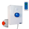 Wireless Lockdown Control Box with Blue Strobe, Multi-Tone Siren, Fixed Trigger & Portable Stop Button