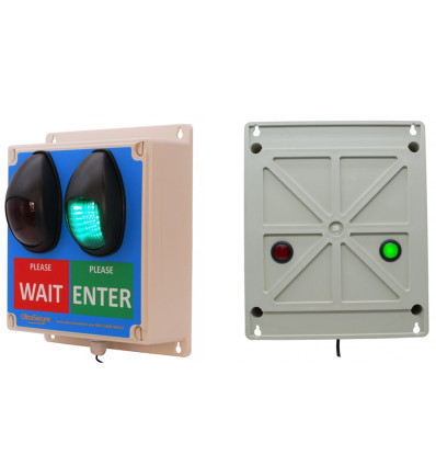 Green & Red Wireless Door Entry Lights for Shops & Retail