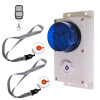 Wireless KP Shop Panic Alarm B - Multi-tone Siren - Flashing Strobe - 2 x Panic Buttons