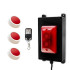 Wireless Panic System for Businesses, Stores & Care Facilities – Red Strobe Siren / 3 buttons (600 ft)