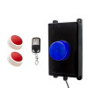 Wireless Panic System for Businesses, Stores & Care Facilities – Blue Flash / 2 buttons (600 ft)