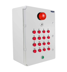 Additional Control Box for Wireless Alert System 900m - / Siren / Strobe / 16 LEDs / Stop Button (DA600+)