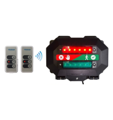 Wireless Entry Traffic Light Kit C with Wall Sign